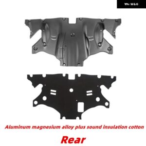 テスラ エンジン プレート適合 モデル3 モデルY エンジン ガード ン鋼 エンジン アクセサリー - alloy cotton Rear