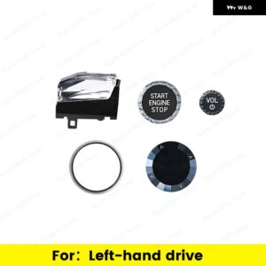 BMW 4点セット クリスタル ギア シフト ノブパドルシフター 2 3 4シリーズ G20 G21 G22 G26 G28 I3 I4 IX3 X5 X6 X7 カー インテリア キット - 2023 Gear Knob LHD