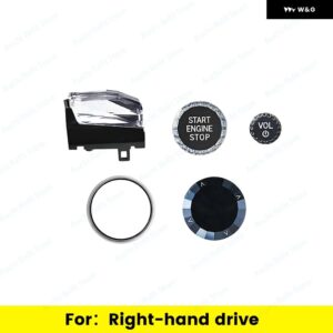 BMW 4点セット クリスタル ギア シフト ノブパドルシフター 2 3 4シリーズ G20 G21 G22 G26 G28 I3 I4 IX3 X5 X6 X7 カー インテリア キット - 2023 Gear Knob RHD