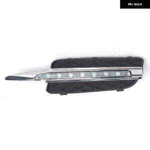BMW X-CAR 車 LED フロント バンパー DRL デイタイム ランニングライト フォグ ヘッドランプ ライトカバー スタイリング X5 E70 2007 2008 2009 2010 - Left-8LED