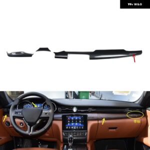 マセラティ クアトロポルテ 2013 14 15 16 17 18 19 20 21 ABS カーボン スタイル 装飾 アクセサリー インテリア ギ - Type A Car front