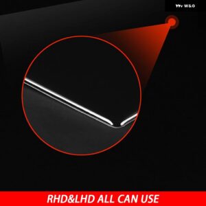 ランドローバー ディフェンダー 2020-2023 カーボンフロントドア パネル 装飾 カバー 車内 装飾 アクセサリー ステッカー - Piano Black