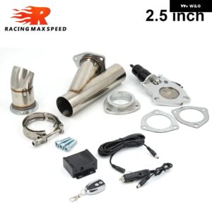 スバル 2.5 3インチ電動マフラー バルブ カットアウト システム リモートスイッチ コールダンプ排気カットアウトバイパ ブ KYR - 2.5inch(63mm)