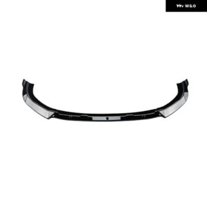 BMW X1 U11 U12 M スポーツ 2023 2024 フロント バンパー リップスポイラー ブラック カーボンルックペイント - Glossy Black