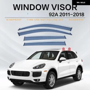 ポルシェ エン 9PA 92A 9Y0 ウィンドウバイザー ウェザーシールドサイドウィンドウ ディフレクター ウィンドウ 装飾 カイ高輝度ストリップ - 92A 2011-2018