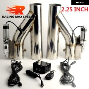 スバル 2 2.25 2.5 2.75 3インチ SS304 Y パイプ カットアウト 1 サイクル 2 電動排気キャットバックダウン パイプ 排気 - 2.25inch