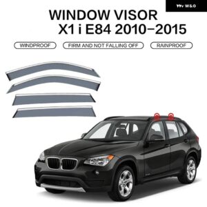 BMW X1 E84 F48 F49 カーアクセサリーバイウィンドウドアザーバイザー サンレインガードウェザーシールドクロームレインガードストリップ - E84 2009-2015