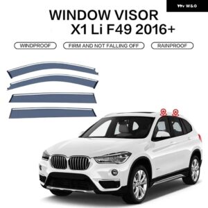 BMW X1 E84 F48 F49 カーアクセサリーバイウィンドウドアザーバイザー サンレインガードウェザーシールドクロームレインガードストリップ - F49 2016-2022