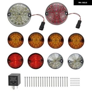 ランドローバー 10個 LED フォグランプ リバースライト ウィンカー ディフェンダー ライト ディフェンダー 90/110 1983-2016 - Multicolor Shell