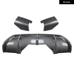 BMW X6 F16 30D 40D 40I 35I 50D 50I M スポーツ 2014-2019 M パフォーマンス スタイル リア バンパー リップ カーボンの外観 - Carbon Fiber Look