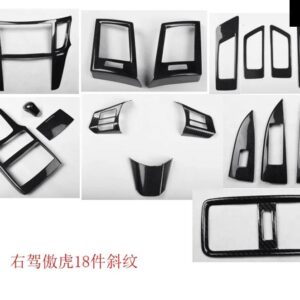 スバル アウトバック 10-2014 カーボン スタイル アクセサリー 室内 装飾 ステッカー ABS 美化パッケージ中央 制御 - rhd5