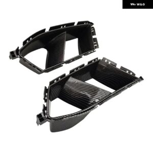 BMW M3 M4 G80 G82 G83 2020 - 2024 フロント バンパー エアインレット グリル サイドベント 装飾 リップ ABS カーボンルック - Carbon Fiber Look