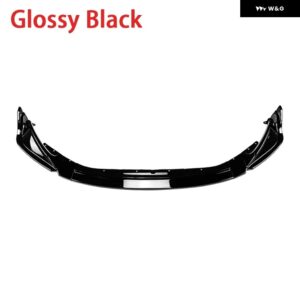 BMW 3ピース フロント バンパー リップ ディフューザー スポイラー M3 G82 M4 2021-2024 - Glossy Black
