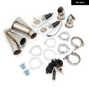 スバル 2.5 3インチ 63MM 76MM デュアル電気マフラー バルブ カットアウト システム ダンプ排気カットアウトバイパ ブ DKYS - 2.5inch