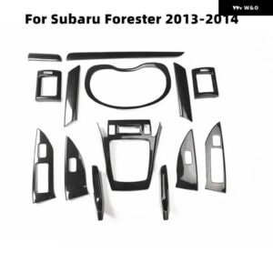 スバル フォレスター 2013 2014 2015 インテリア 装飾 アクセサリー カーボンセンター アウトレット WINDOWS コントロール - carbon　pattern　black