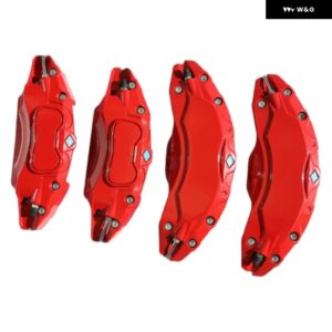 テスラ 4個フィット モデルY キャリパー カバー 合金 19 20インチ ホイールハブ 2021-24 - Red
