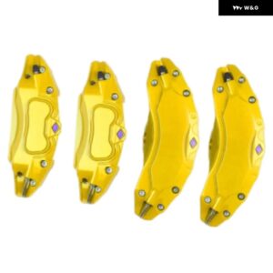 テスラ 4個フィット モデルY キャリパー カバー 合金 19 20インチ ホイールハブ 2021-24 - Yellow