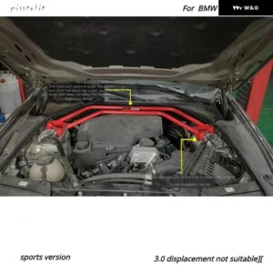 BMW F10 F18 525 523 520 528 535 640I 650I カーアクセサリー アッパー エンジン STB ストラットタワーブレース アンチロール アンチスウェイ - sports version