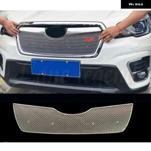スバル フォレスター 2020 2021 フロント バンパー グリル メッシュ記事 装飾 トリム レーシング グリル メッシュ グリル - a