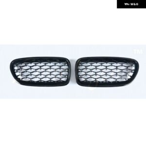 BMW 5シリーズ F10 F11 F18 520I 523I 528I 520D 530D 10-16 ダイヤモンドキドニー グリル フロント バンパー レーシングスポーツ グリル - black
