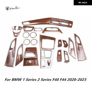 BMW 1 2シリーズ F40 F44 118I 120I 220I 2020-23 24 アクセサリー カーボン車室内 装飾 パネル ステッカー - Dark Grey