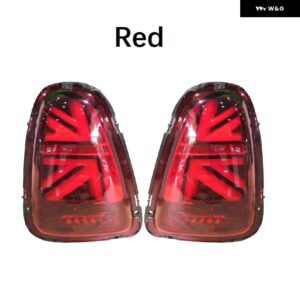 BMW 2PC LED テールライト ミニクーパー R56 R57 R58 R59 07-2013 ライト現場フォグブレーキリアウィンカー テールランプ - 2007-2013 Red