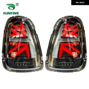 BMW 2X テールライト 現 ミニ R56 2007-2013 LED ウインカーライト DRL ブレーキリバース テールライト テールランプペア - 2007-13 Black Red
