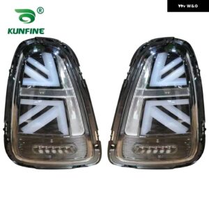 BMW 2X テールライト 現 ミニ R56 2007-2013 LED ウインカーライト DRL ブレーキリバース テールライト テールランプペア - 2007-13 Black Clear