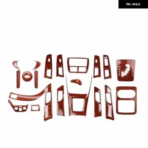 スバル フォレスター 2008-2012 カーアクセサリー中央 制御 ドアハンドル ウォーターカップ ギア シフト ヘッドカバー ABS ステッ - bright　wood　grain