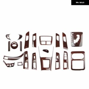 スバル フォレスター 2008-2012 カーアクセサリー中央 制御 ドアハンドル ウォーターカップ ギア シフト ヘッドカバー ABS ステッ - agate　pattern