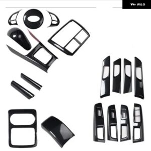 スバル フォレスター 2008-2012 カーアクセサリー中央 制御 ドアハンドル ウォーターカップ ギア シフト ヘッドカバー ABS ステッ - rhd