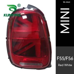 BMW 2X テールライト MINI F55 F56 2013-2021 LED ダイナミックウィンカー プラグアンドプレイテール ランプリバースフォグ テールライト - Red White