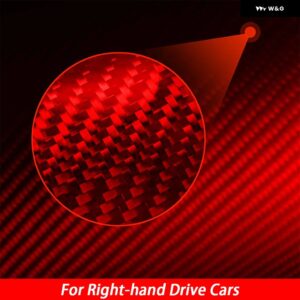 ランドローバー 29個 レッドカーボンセンター コンソール ダッシュボード キット 車全体 インテリア トリム ステッカー スポーツ 2015-2019 - 4