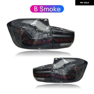 BMW 2個のフルLED テールライト F35 F30 318I 318LI 320I 3シリーズ 2013-18 ウインカー付きシーケンシャル指示ー - B Smoker 2PCs