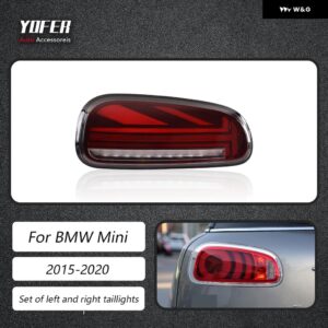BMW テールライト ミニ F54 2015-2020 LED テールライト ダイナミック情報ウインカーカーアクセサリー - Red