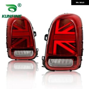 BMW 2X テールライト MINI F60 2017-2021 LED ダイナミックウィンカー プラグアンドプレイテール ランプリバースフォグ テールライト - red mirror cover