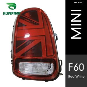 BMW テールライト 動作のペア MINI F60 2014-2021 LED ダイナミックウィンカー プラグアンドプレイテール ランプリバース テールライト - 2014-2021Red Clear