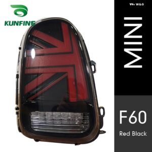 BMW テールライト 動作のペア MINI F60 2014-2021 LED ダイナミックウィンカー プラグアンドプレイテール ランプリバース テールライト - 2014-2021Red Black