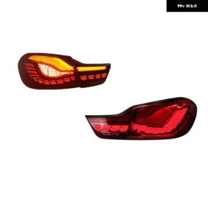 BMW テールライトペア M4 2013-2021 4シリーズ LED ダイナミックウィンカー プラグアンドプレイテール ランプリバース テールライト - Red