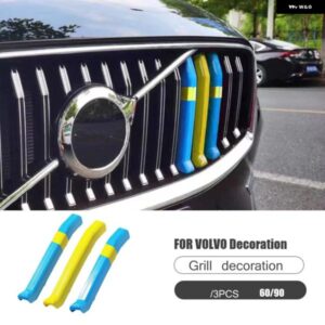ボルボ S60 S90 XC40 XC60 XC90V 60V 90 グリル 装飾 ストリップカーアクセサリーカースタイリング カスタムパーツ アクセサリー 交換用部