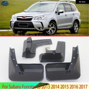 スバル 4個 車フェンダーフレア フォレスター SJ 2013-17 フロントリアマッドフラップ カスタムパーツ アクセサリー 交換用部品 互換