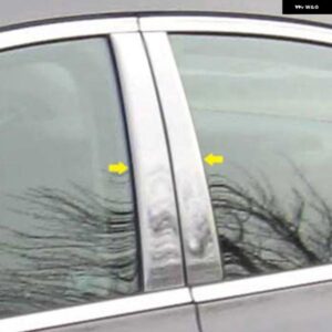 ボルボ 6個 XC60 2009-2014-16 ピラーポストドアトリム カバー BC 列ステッカー 銀色クロームアクセサリー カスタムパーツ アクセサリー 交