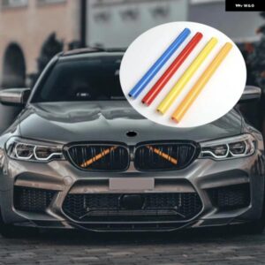 BMW 2個 ストリップステッカー カバー フレーム G30 G38 G01 G02 G05 G07 G32 5/6シリーズ 2018-2021 フロントグリル トリム ストリップスタ