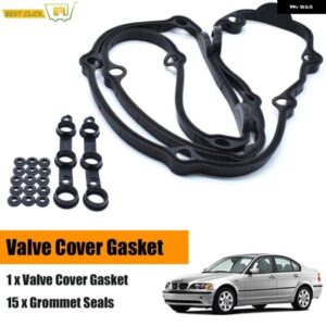 BMW エンジンバルブ カバー ガスケット キット セットシール付き E36 E38 E39 E46 E53 E60 E83 330I 330XI 525I 530I 11129070990 11120030