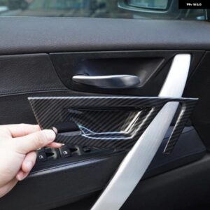 BMW X3 E83 ABS クローム/カーボン車内ドアボウルカバー トリム ステッカー カーアクセサリー内装 カスタムパーツ アクセサリー 交換用部品