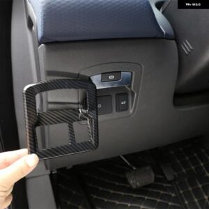 ランドローバー ABS カーボン レンジローバー V ELAR 2017-2022 インナーテールドアスイッチフレーム電子ハンドブレーキカバー トリム カス