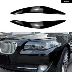 BMW 5シリーズ F10 F11 F18 535I 525I 520I 530I ヘッドライト アイブロウ ランプ ライト アイブロウグロスブラック 11-17 アクセサリー カ
