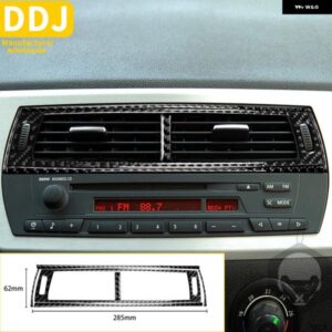 BMW Zシリーズ Z4 E85 E86 2003-2008 ロードスターアクセサリーカーボンダッシュボードセンターエアベント AC コンセントフレームステッカー