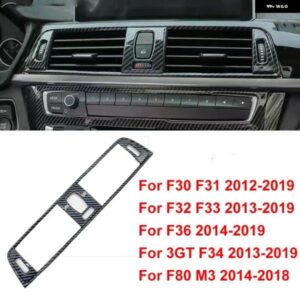 BMW インテリアセンターコンソール 空調ベントトリム ステッカー スタイリング 3 4シリーズ F30 F31 F32 F33 F36 2014 2015-2019 カスタム