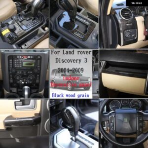 ランドローバー 黒木目 ディスカバリー 3 LR3 2004-2009 車内フレーム 装飾 ステッカー カーアクセサリー カスタムパーツ アクセサリー 交換